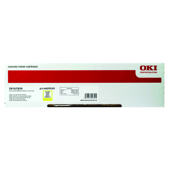 Oki C810/830 Yellow Original Toner Cartridge (44059105) 